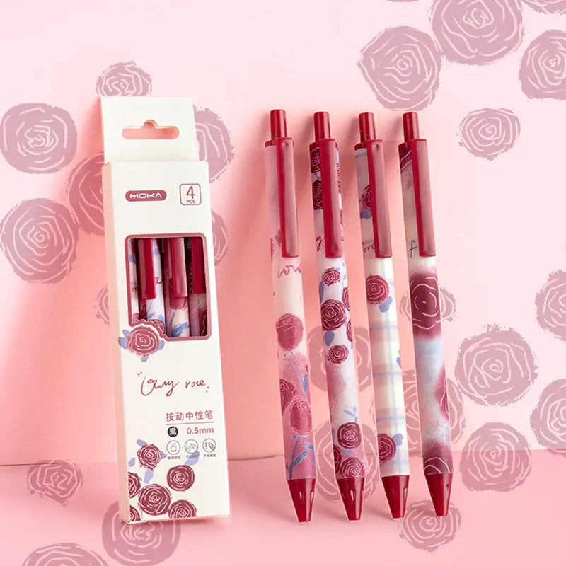 Aesthetic Gel Pen Pack(High quality fluent working pen nibs)