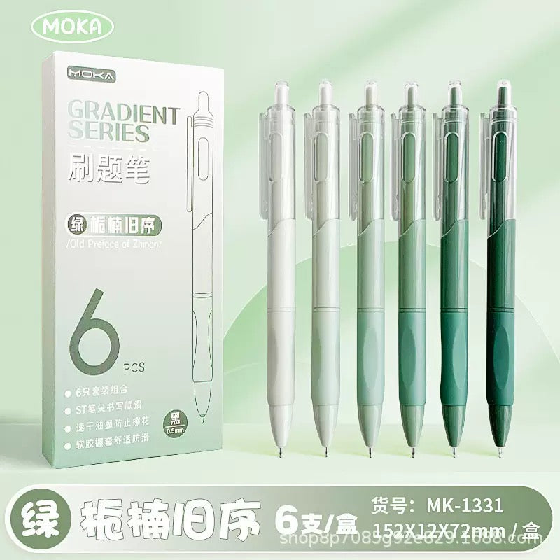 Premium pack of 6 pens