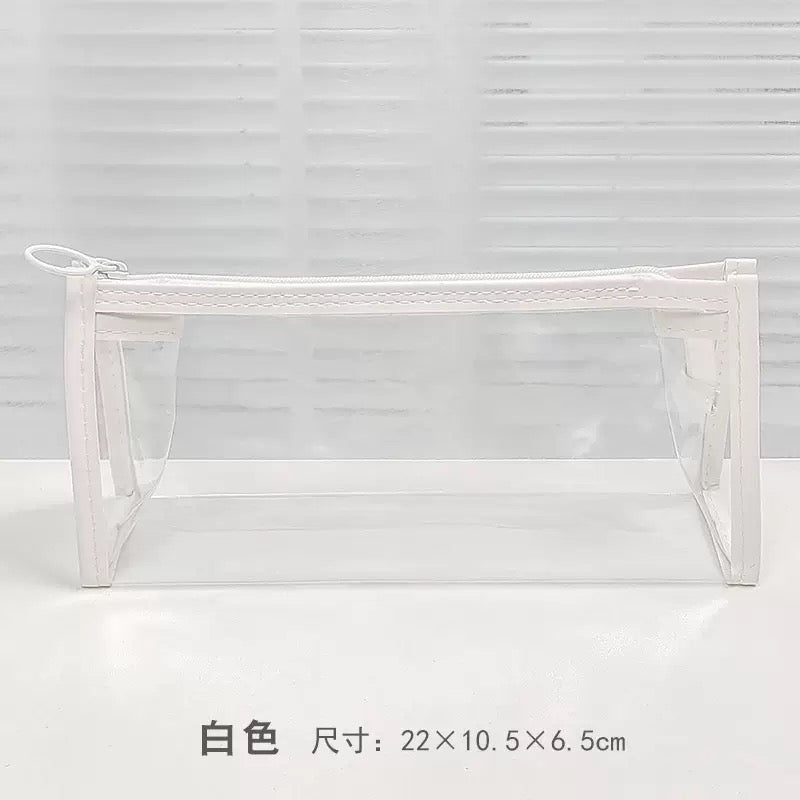 White acrylic pouch