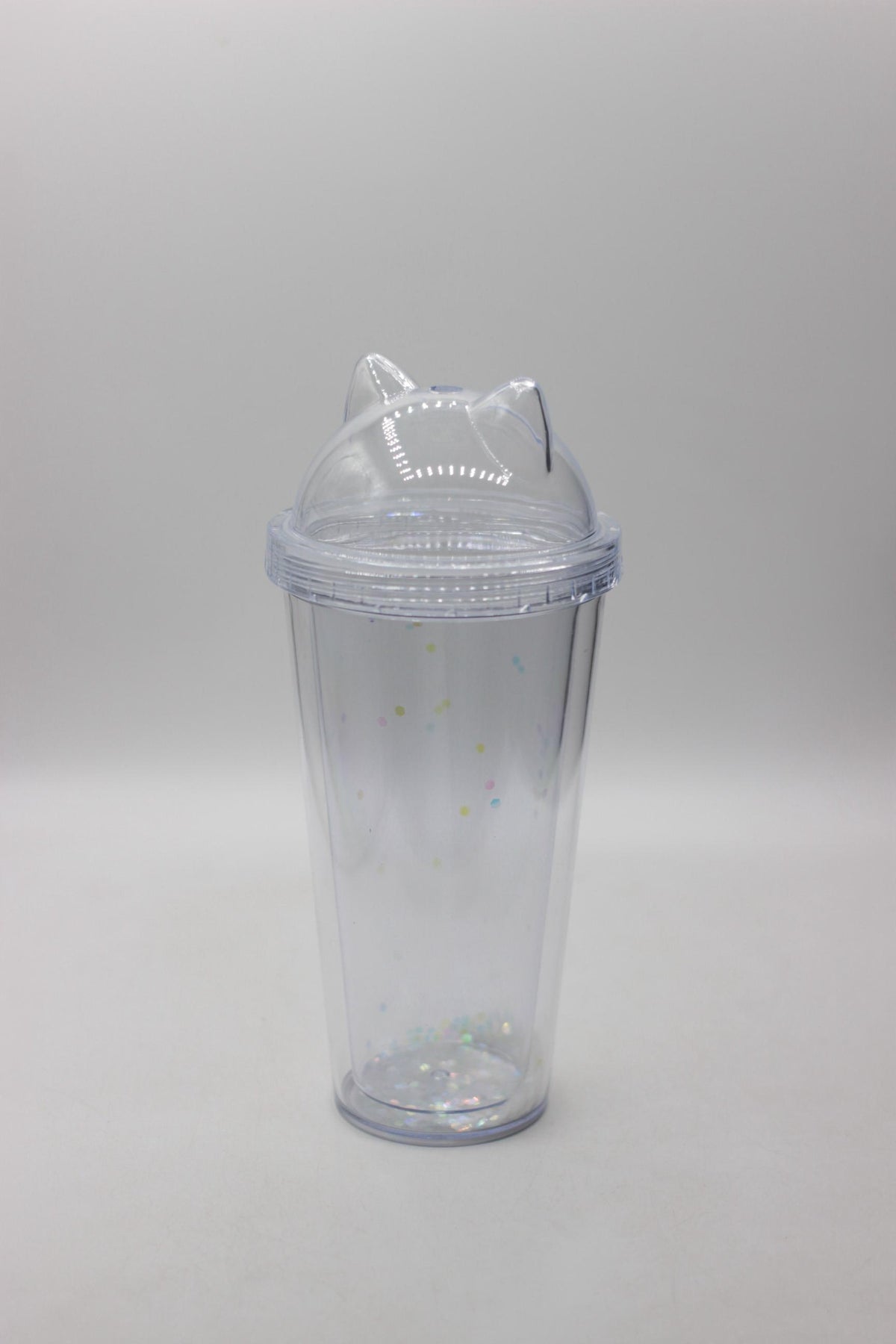 Cat Ear Glitter Double-Layer Tumbler Cup