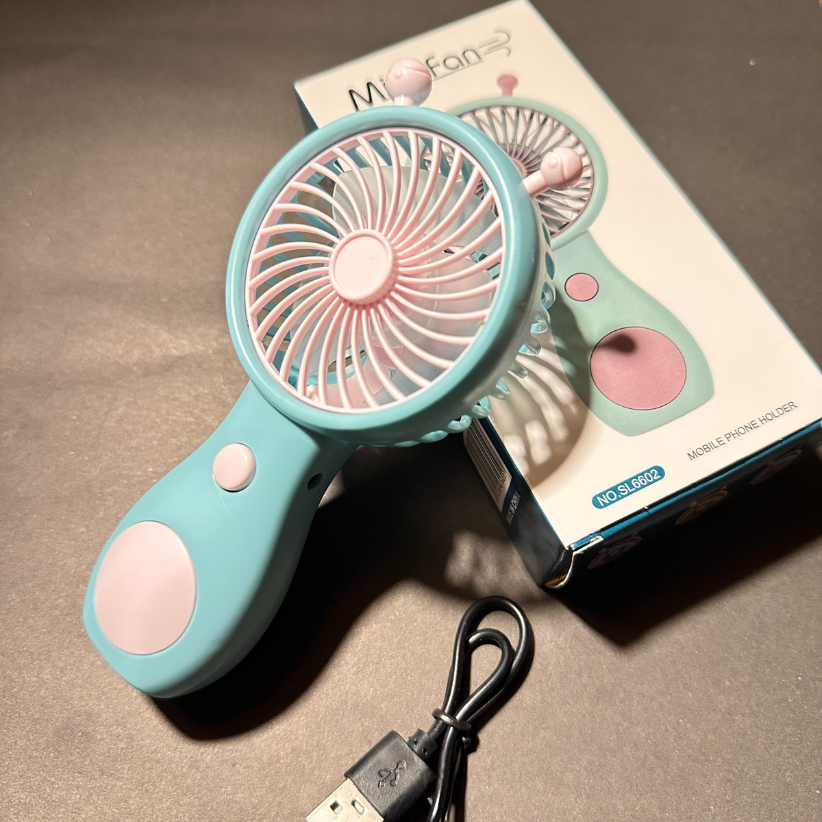 BB Portable Cute Mini Cartoon USB Charging Fan
