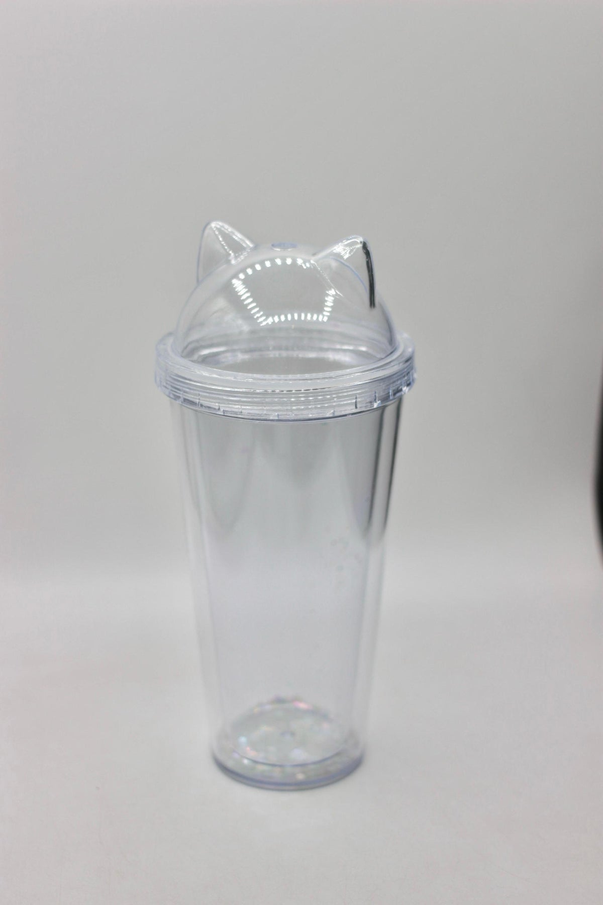 Cat Ear Glitter Double-Layer Tumbler Cup