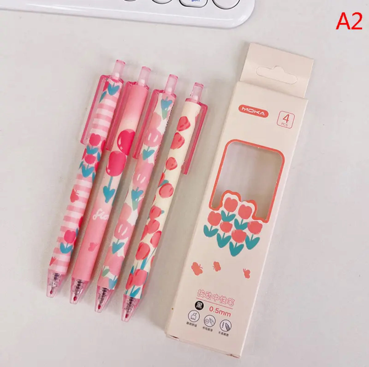 Aesthetic Imported  Gel Pen Pack(High quality fluent working pen nibs)