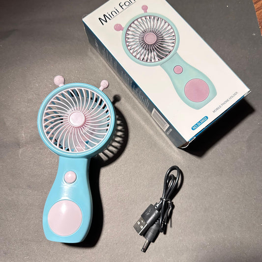 BB Portable Cute Mini Cartoon USB Charging Fan