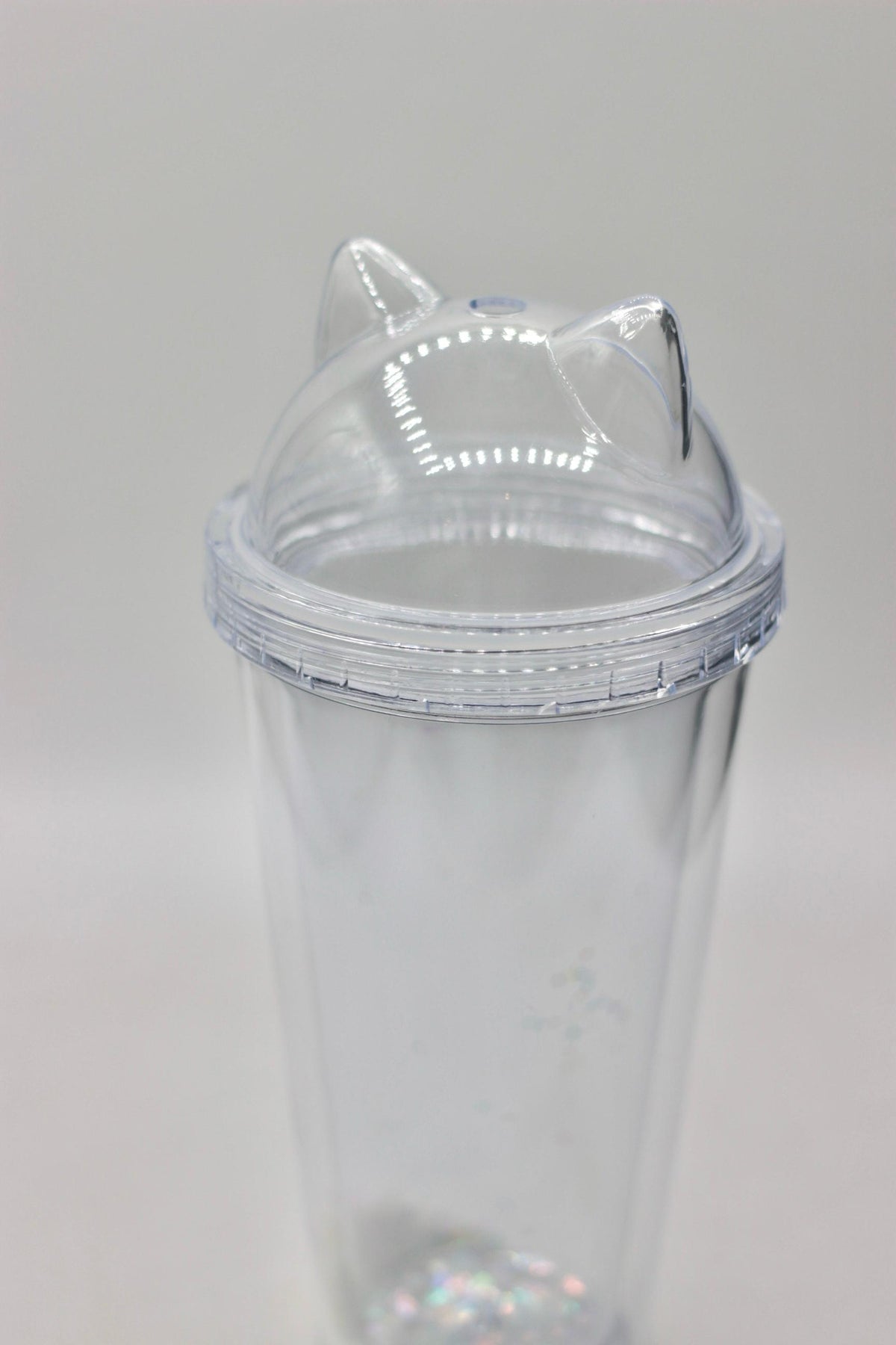 Cat Ear Glitter Double-Layer Tumbler Cup