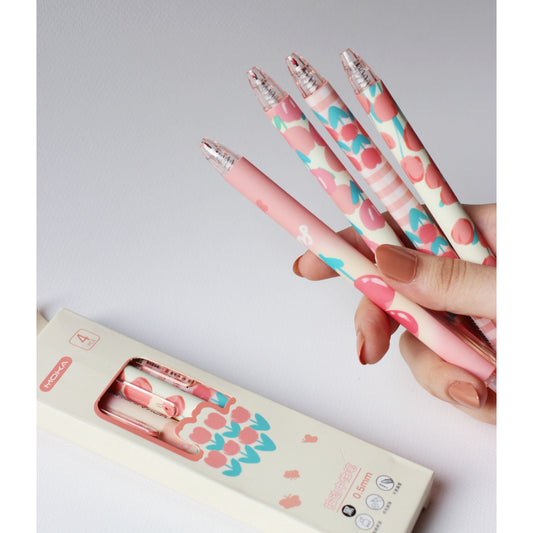 Aesthetic Imported  Gel Pen Pack(High quality fluent working pen nibs)