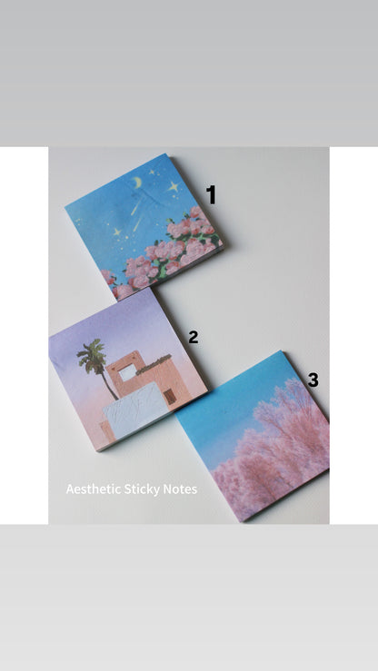 Aesthetic Imported Sticky notes- Printed Premium quality
