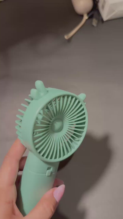 BB Handheld Mini Fan, Hand Fan, Portable Battery Powered Pocket Fan
